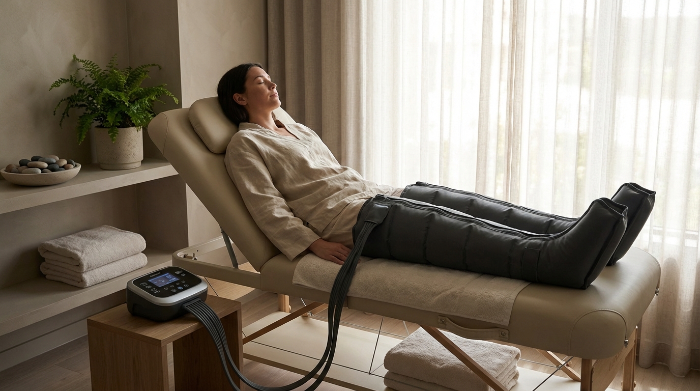 découvrez comment la pressothérapie agit pour améliorer votre bien-être en stimulant la circulation sanguine et lymphatique, réduisant les sensations de jambes lourdes et favorisant la détente.