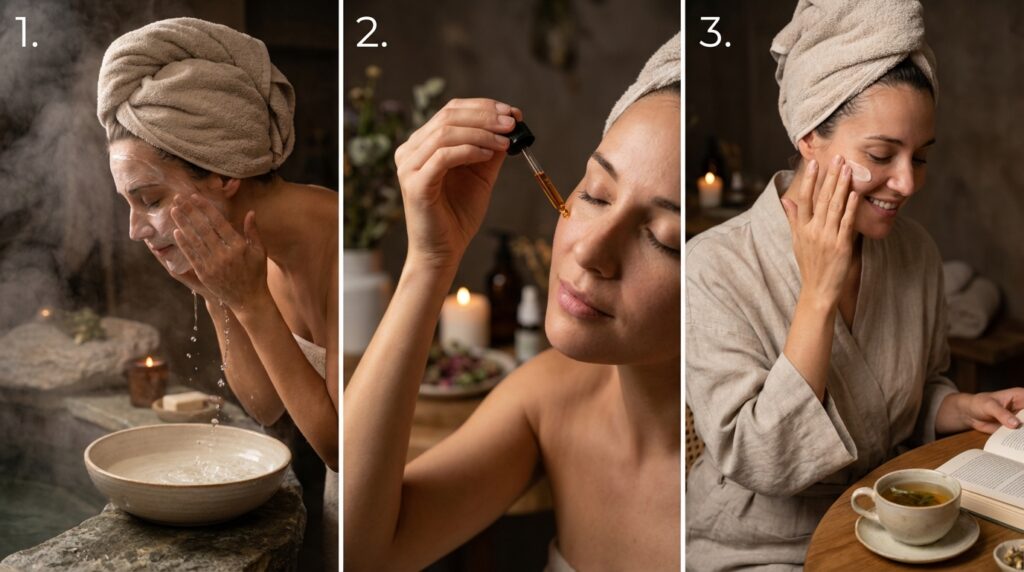 découvrez les étapes essentielles de la routine skincare du soir pour une peau éclatante, bien hydratée et revitalisée chaque jour.